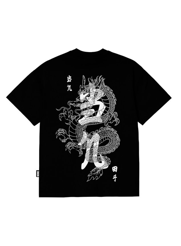 Camiseta Premium Dragon Oriental - Preto B90605