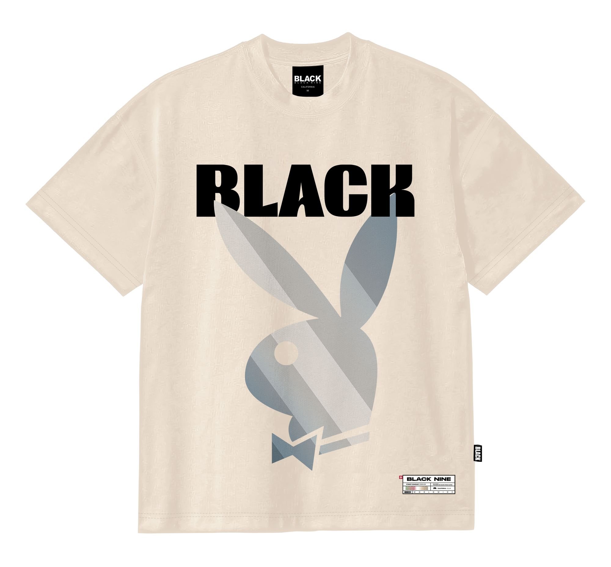 Camiseta Streetwear Camiseta Streetwear Playboy B&R - Off-White B90548