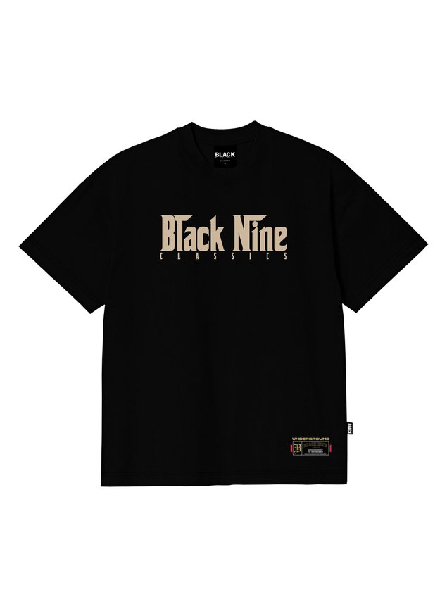 Camiseta Black Nine Premium The Godfather Classic- Preto B90507
