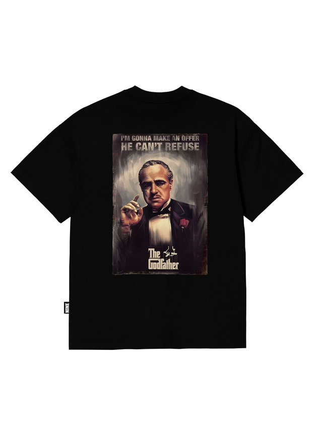 Camiseta Black Nine Premium The Godfather Classic- Preto B90507