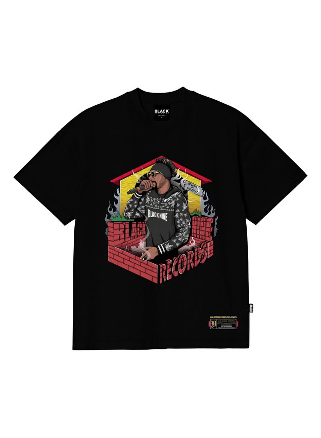 Camiseta Black Nine Premium Snoop Dogg B9 Records - Preto B90411