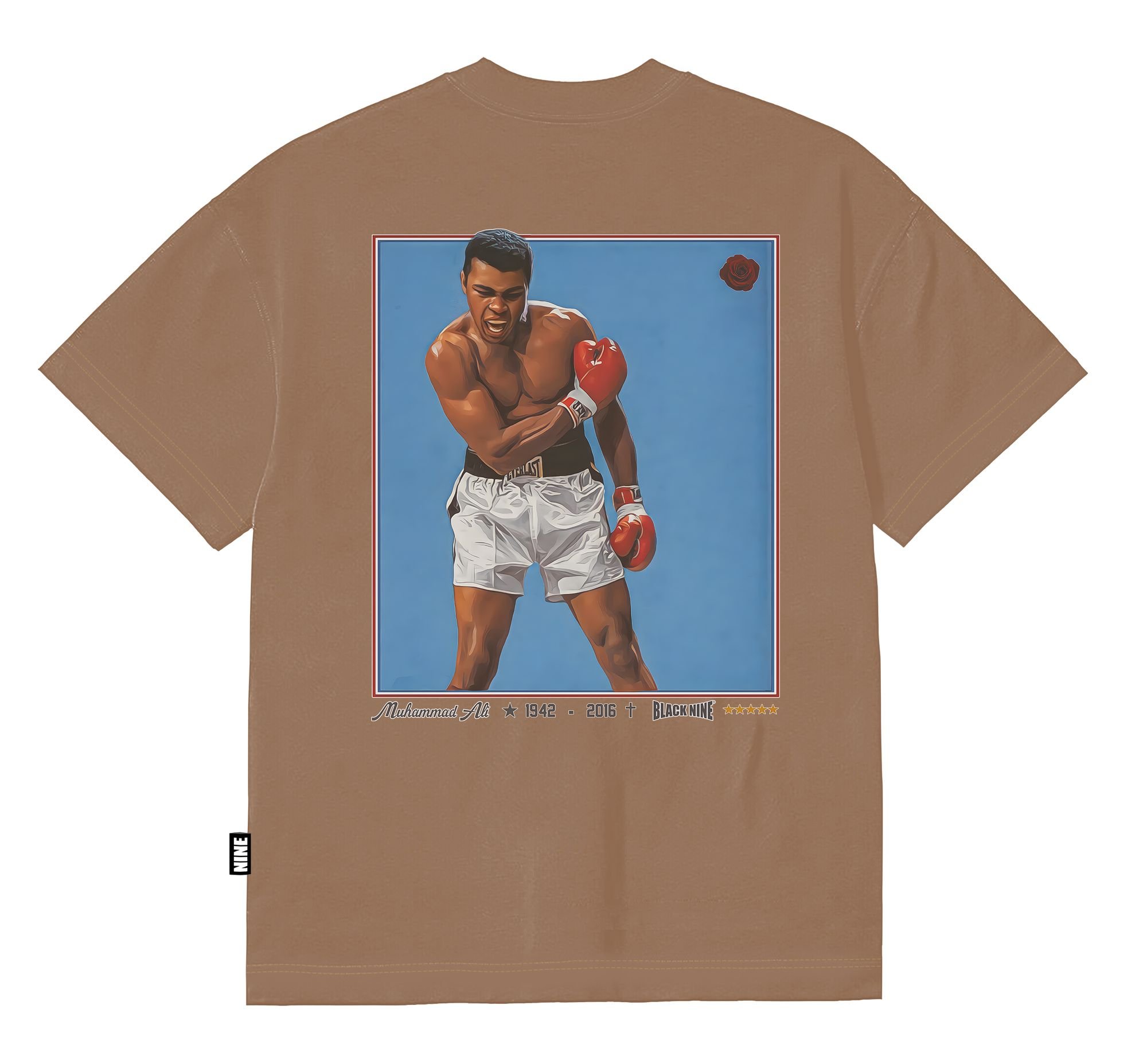 Camiseta Black Nine Premium Muhammad Ali - Marrom B90396