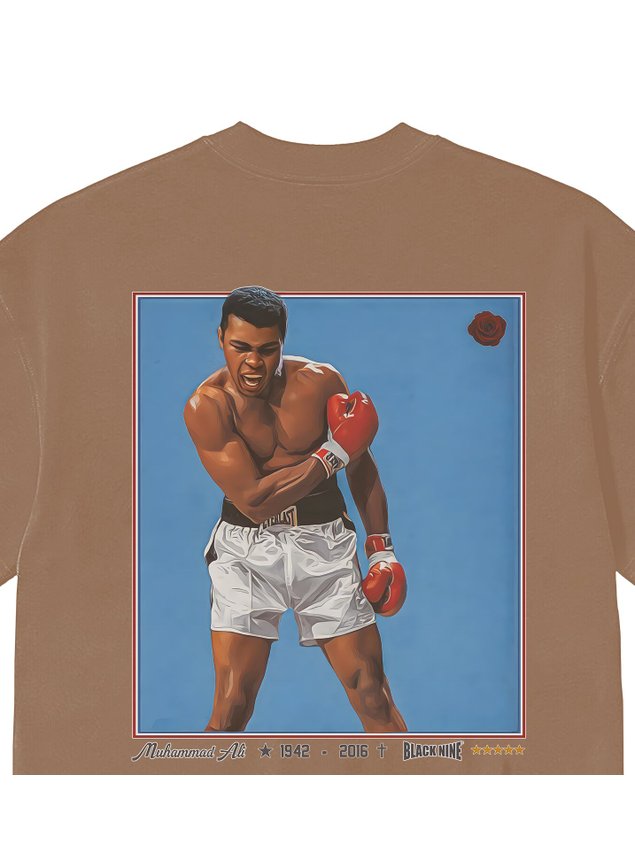 Camiseta Black Nine Premium Muhammad Ali - Marrom B90396