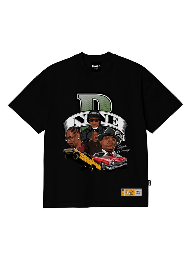 Camiseta Black Nine Premium Gta Gangsta Vj-Vj-Company - Preto B90415