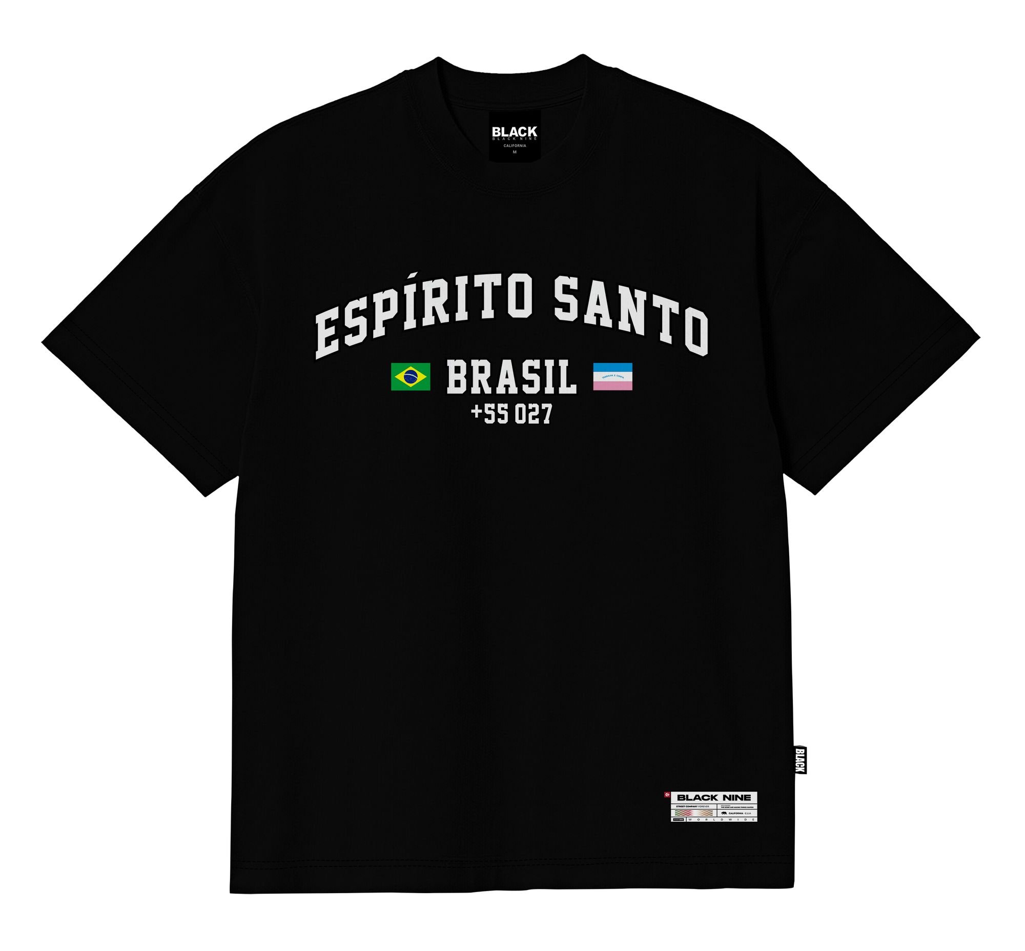 Camiseta Black Nine Premium Espírito Santo Original - Preto B90468