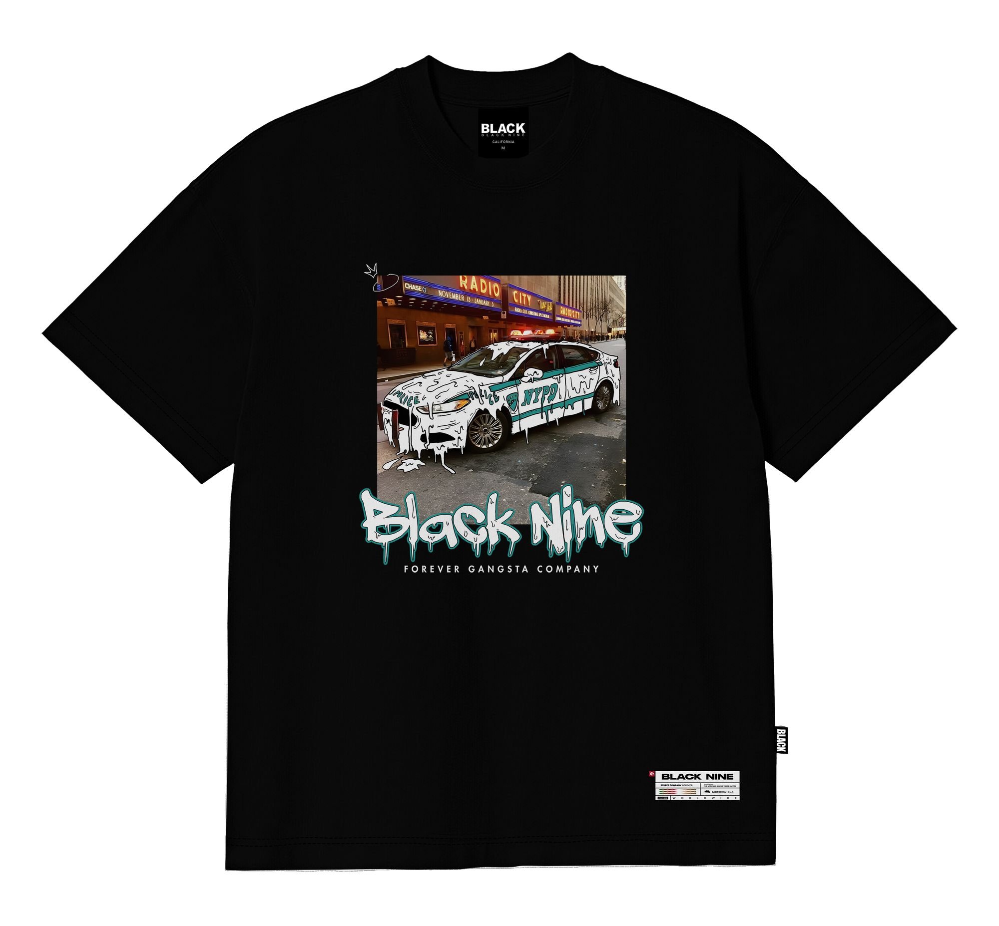 Camiseta Black Nine Premium Freedom On The Street - Preto B90384