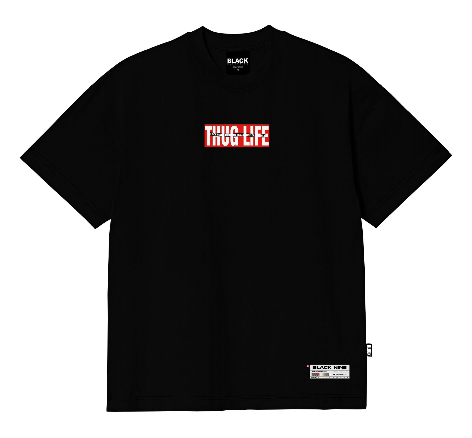 Camiseta Black Nine Thug Life - Preto B90351