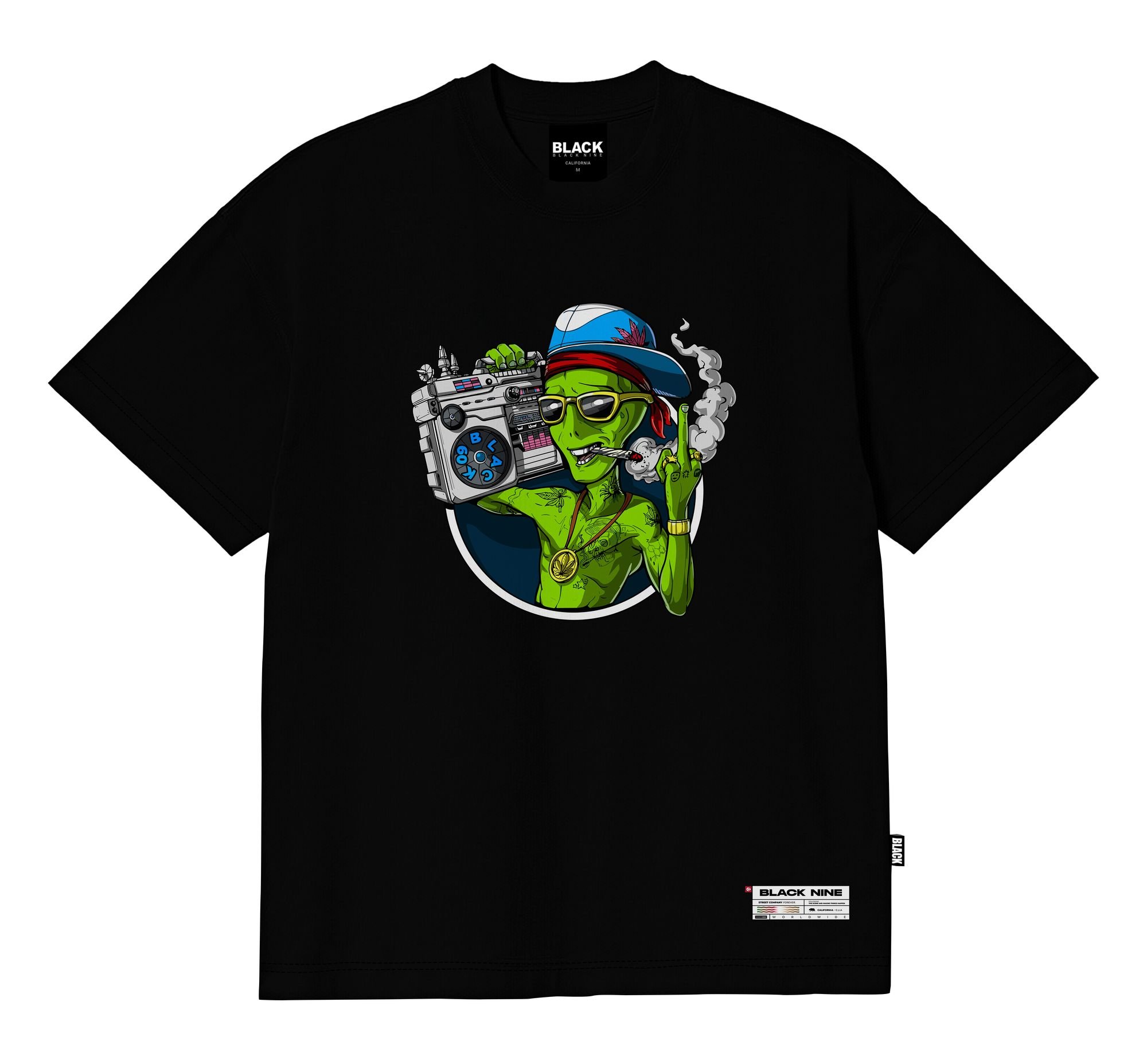Camiseta Black Nine Et Hip-Hop 4:20 - Verde Mar B90334