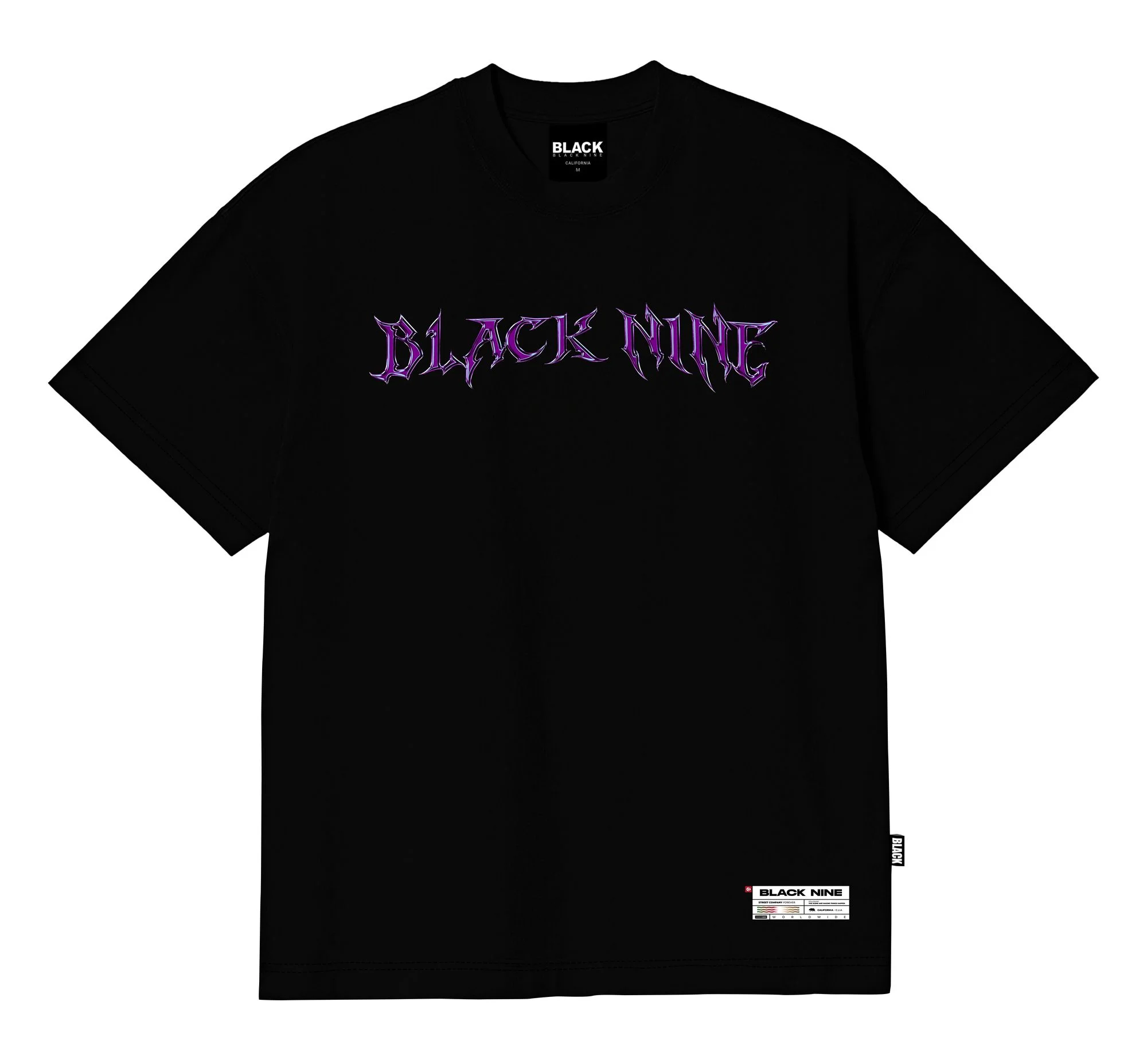 Camiseta Black Nine Premium Nome Cromado B90215