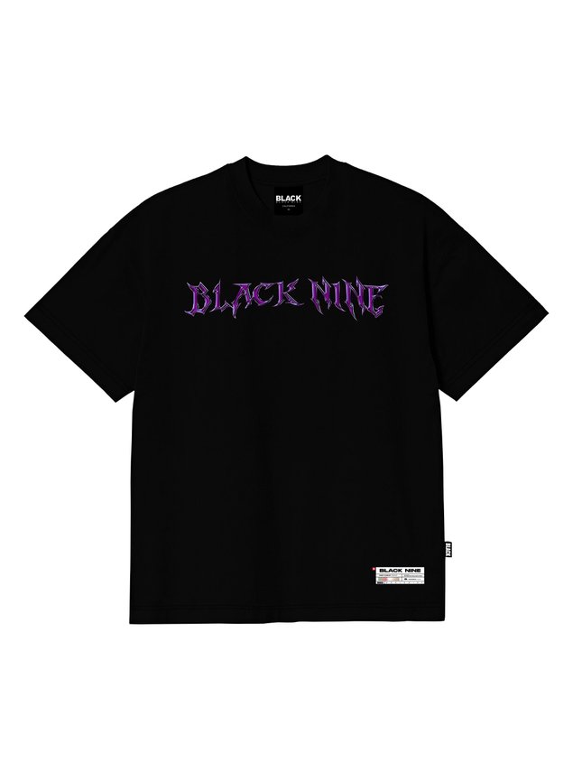 Camiseta Black Nine Premium Nome Cromado B90215