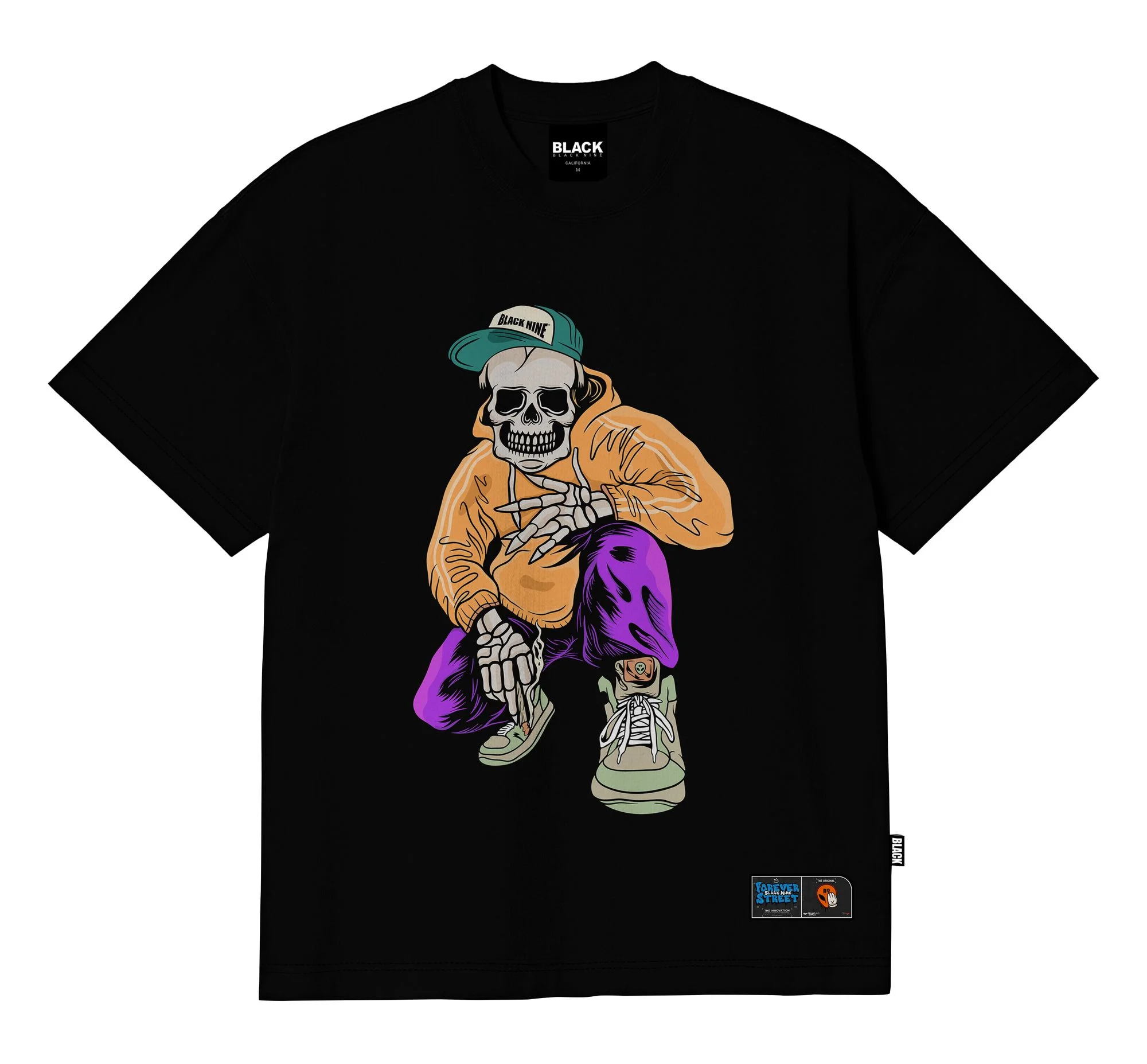 Camiseta Black Nine Caveira