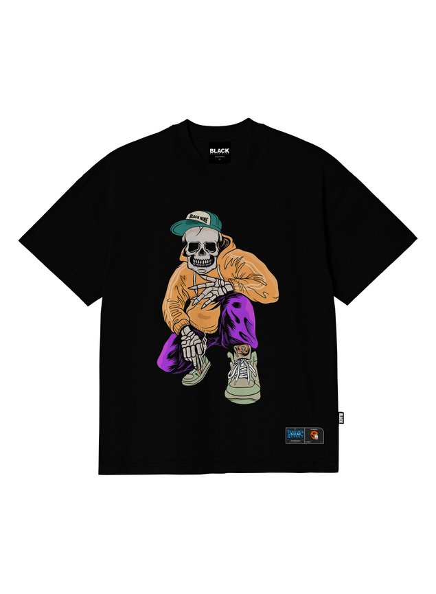 Camiseta Black Nine Caveira