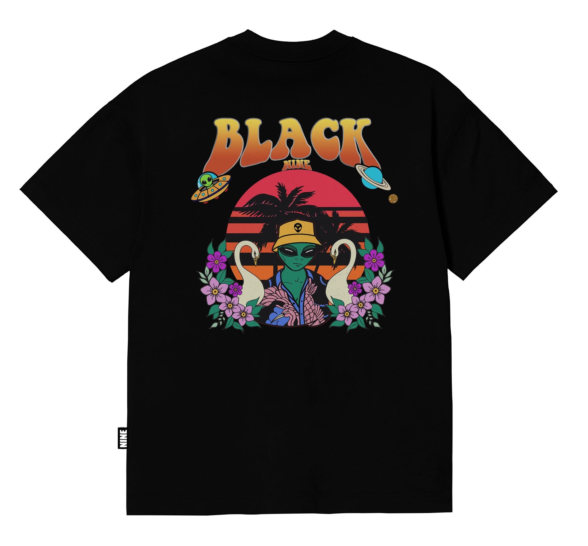 Ybえみ Camiseta Black Nine Et Cisne B90055