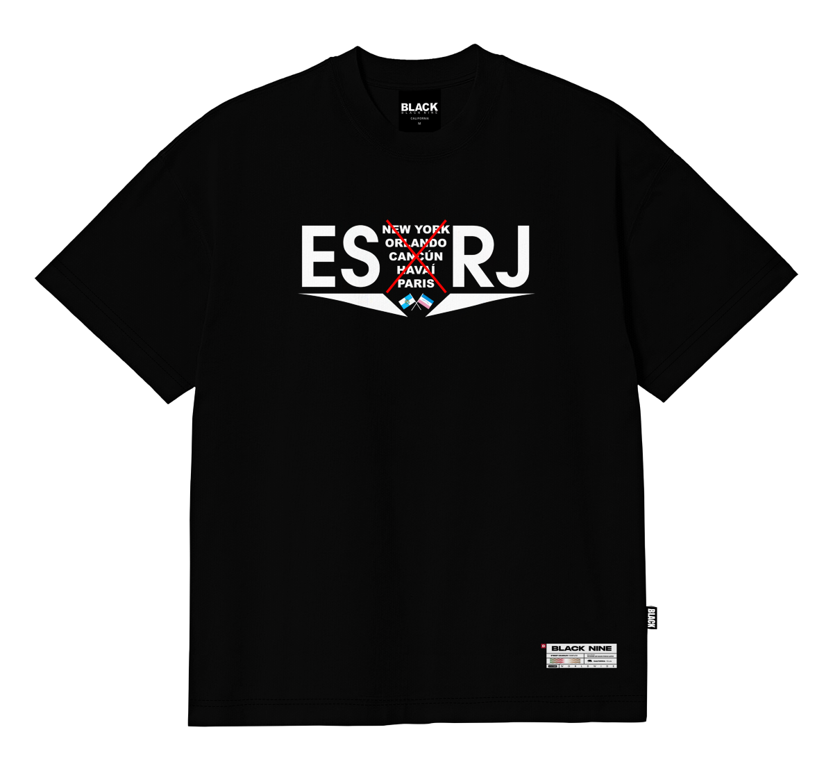 NJページ Camiseta Black Nine Premium Esxrj - Preto B90513