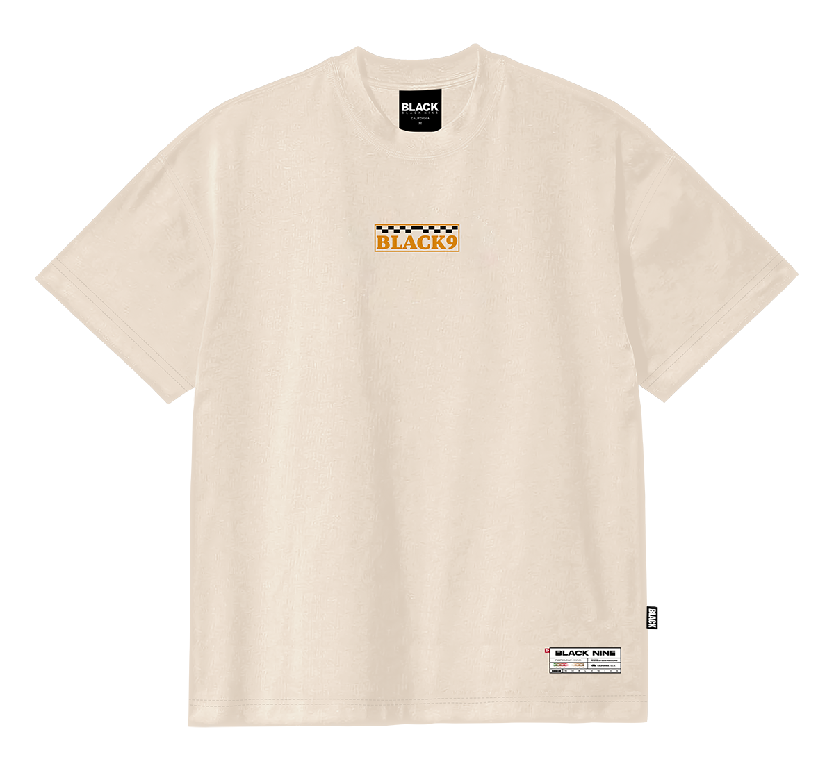ennoy S/S Border T-Shirt(BEIGE × BLACK) Camiseta Oversized Streetwear Black9 Icon Off White B90683