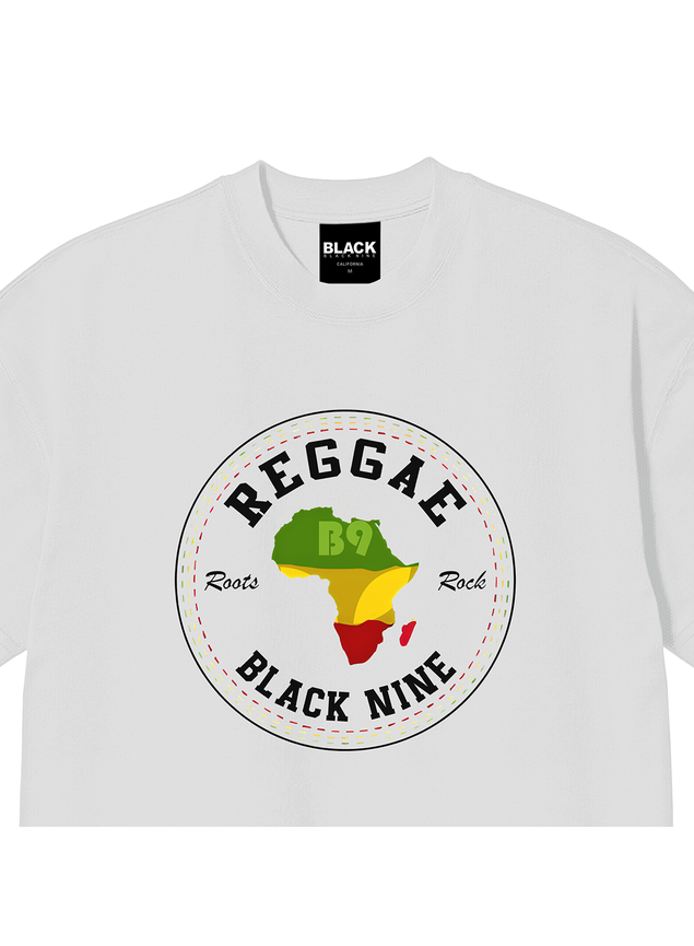Camiseta Oversized Streetwear Reggae Roots - Branca