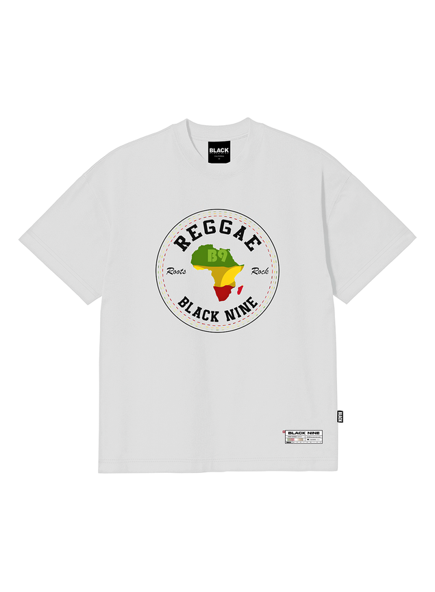 Camiseta Oversized Streetwear Reggae Roots - Branca