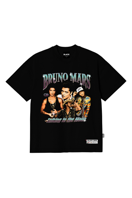 Camiseta Premium B9 Bruno Mars Talking - Preta