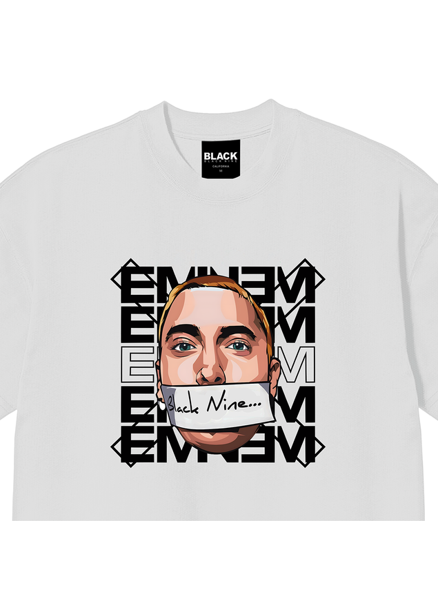 eminemu様 T-shirt Eminem Oversized: Estilo Y2K e Conforto
