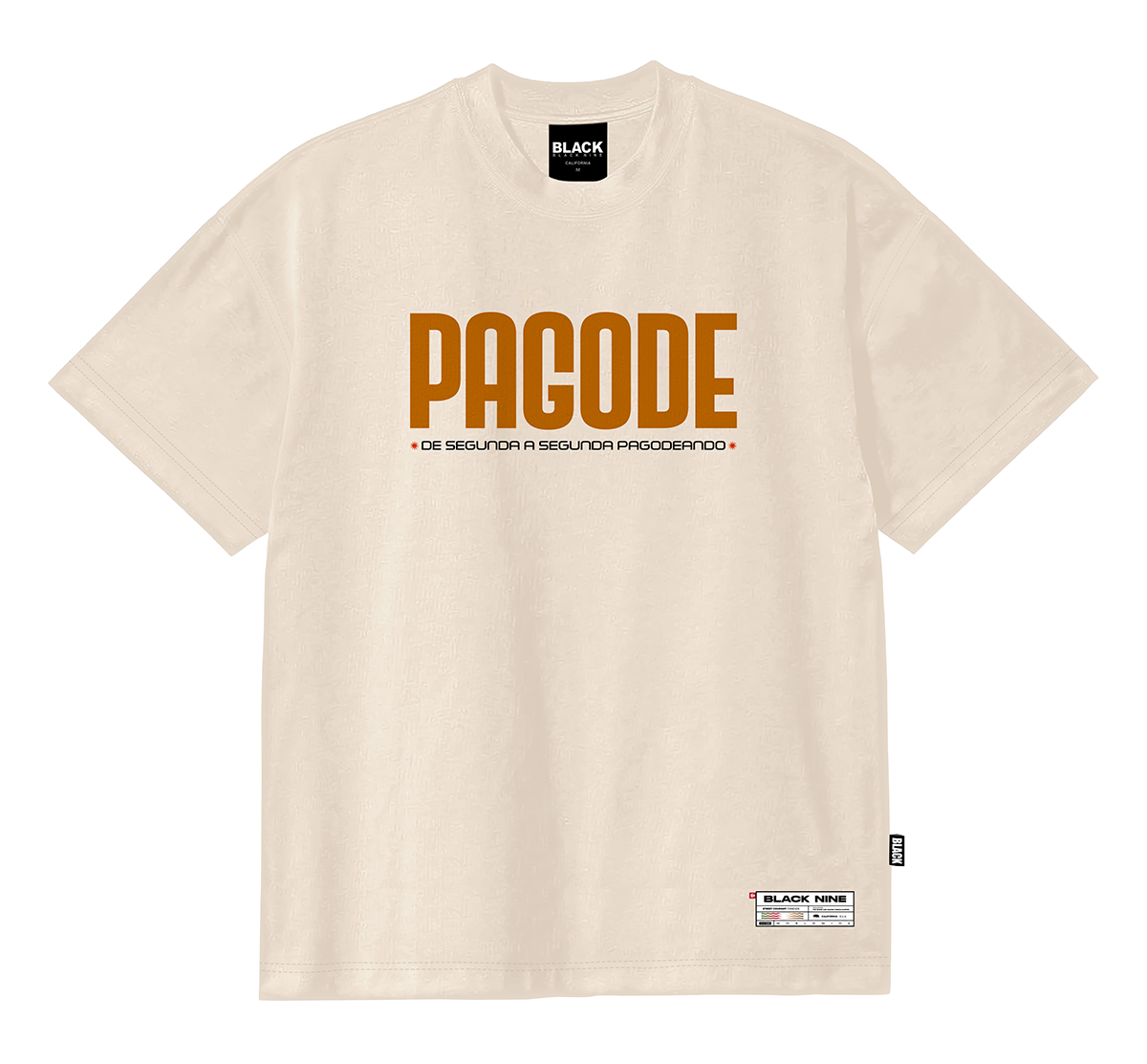 Camiseta Premium B9 Pagode de Segunda a Segunda - Off White