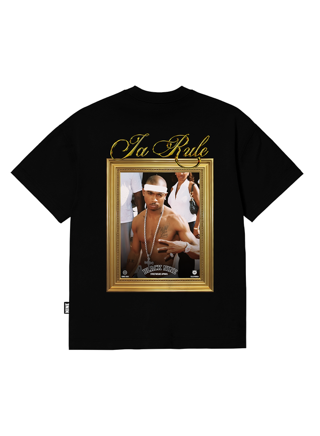 Camiseta Oversized Streetwear Ja Rule Old School - Preta