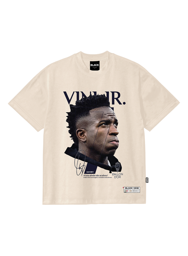 Camiseta Premium B9 Vini Jr Ballon D´or - Off White - B90966