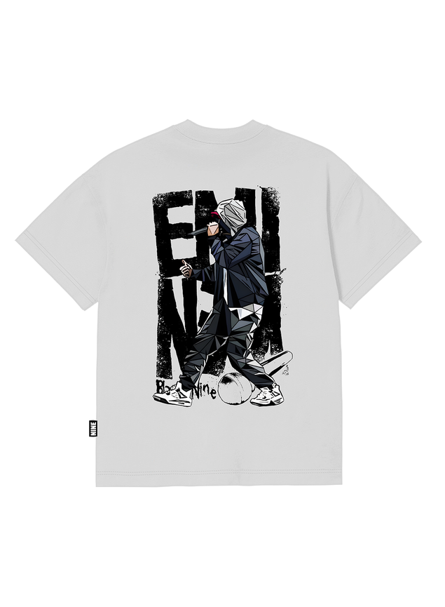 Camiseta Oversized Streetwear Eminem - Branca