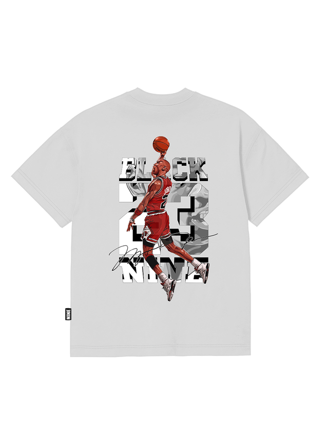 Camiseta Oversized Streetwear Jordan 23 - Branca