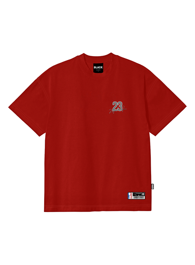 Camiseta Oversized Streetwear Jordan 23 - Vermelha