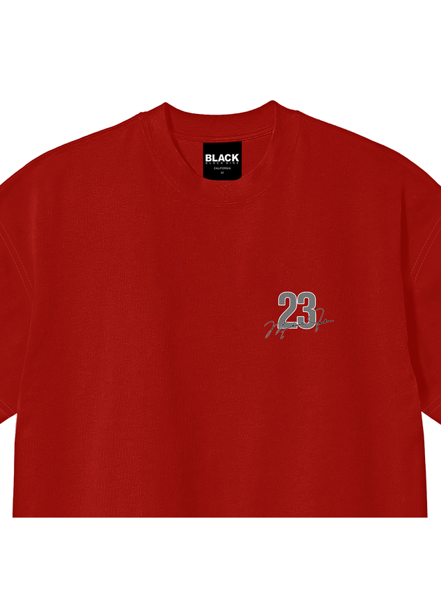 Camiseta Oversized Streetwear Jordan 23 - Vermelha