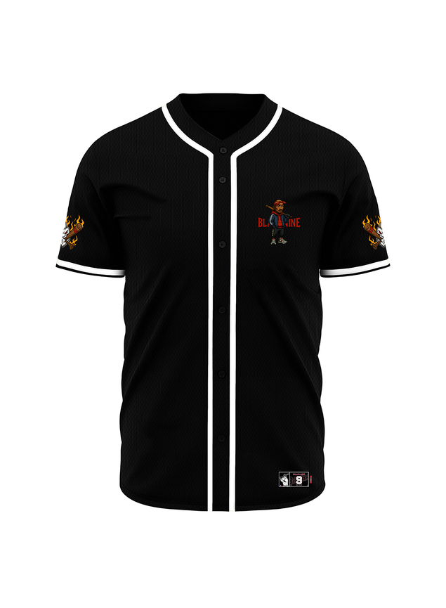 Camisa Baseball Tupac Shakur Preta Com Viés Branco B91443