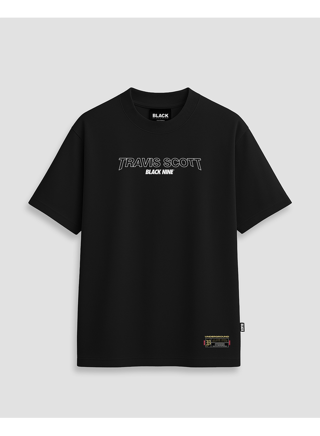 Camiseta Travis Scott Utopia Fein - Preta