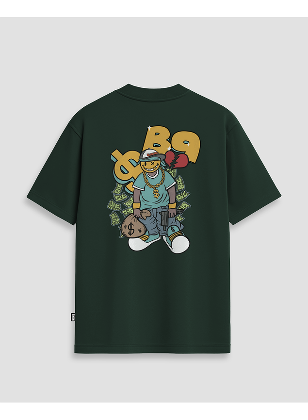 Camiseta Black Nine Hustle - Verde Mar