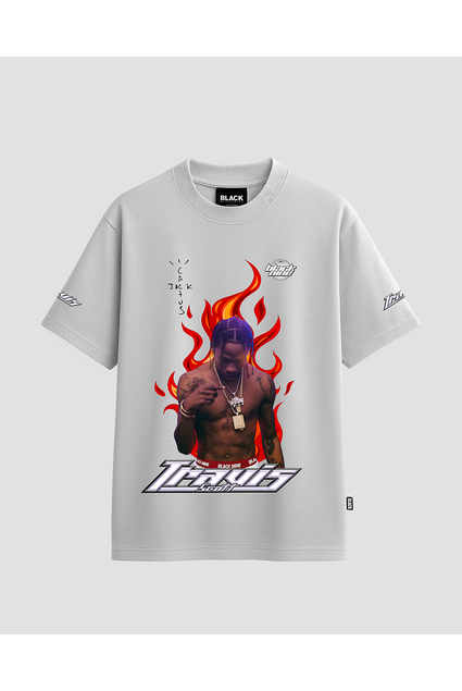 Camiseta Oversized Streetwear Tupac Shakur 2PAC - Branca