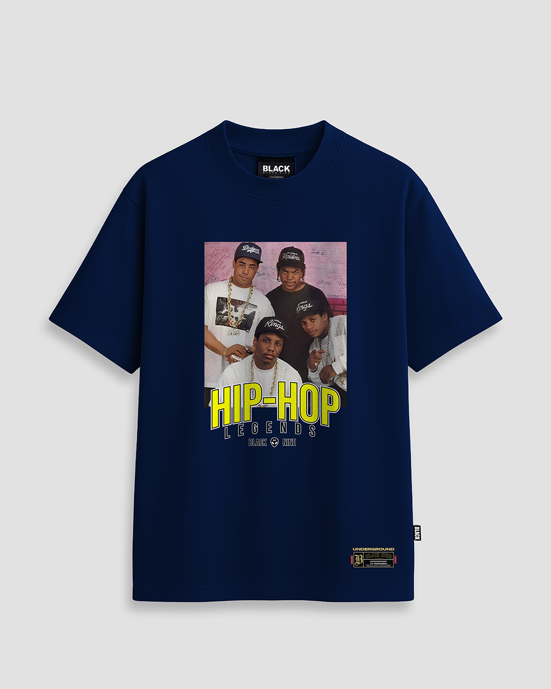Camiseta Lendas Do Hip Hop - Azul Marinho