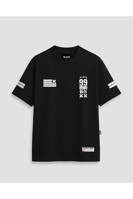 Camiseta Oversized Streetwear Chrome Statue B9 - Preta