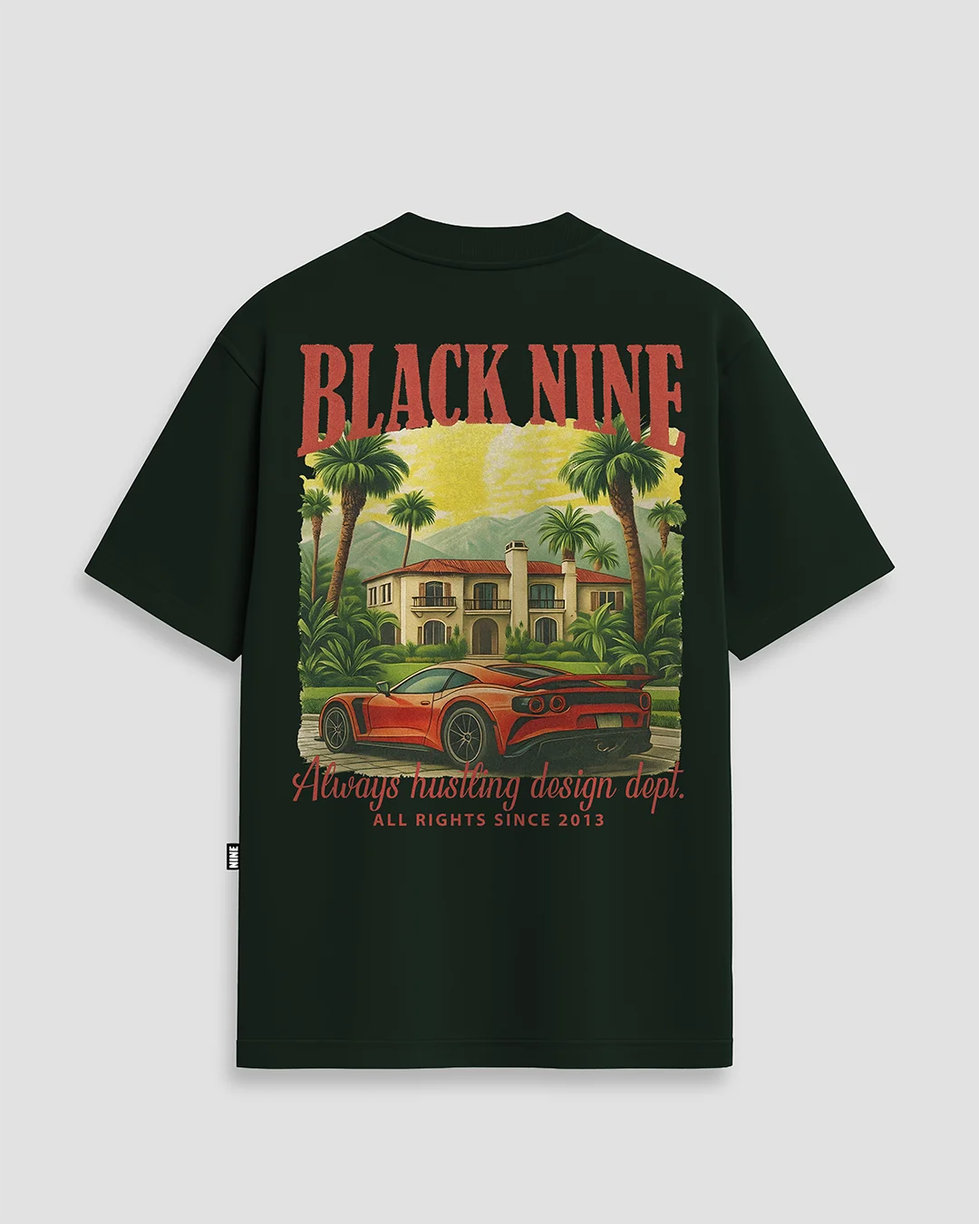 Camiseta Streetwear Always Hustling - Verde Escuro