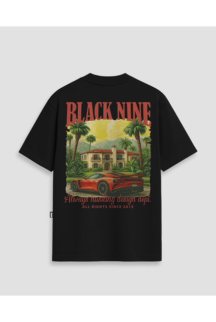 Camiseta Black Nine Pânico - Preta
