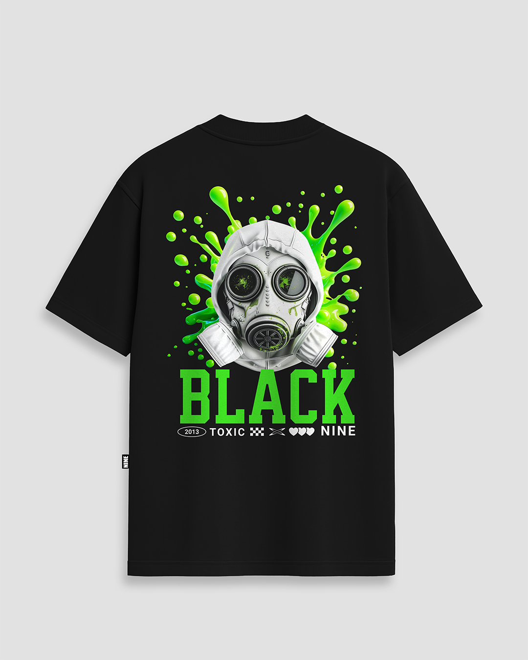 yoon 黒 M Camiseta Streetwear Toxic 09 - Verde Escuro