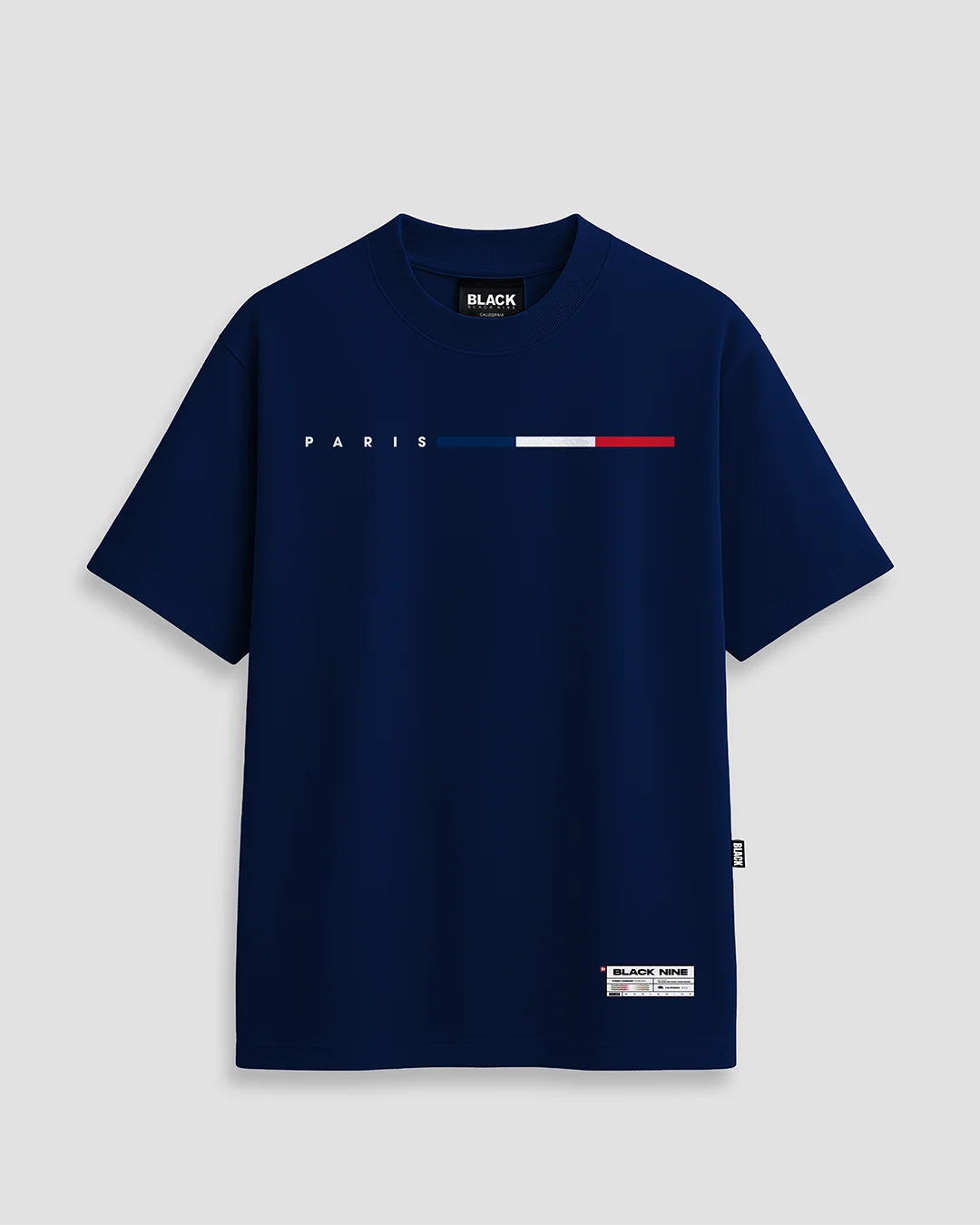 Camiseta Streetwear Paris Black Nine - Azul Marinho