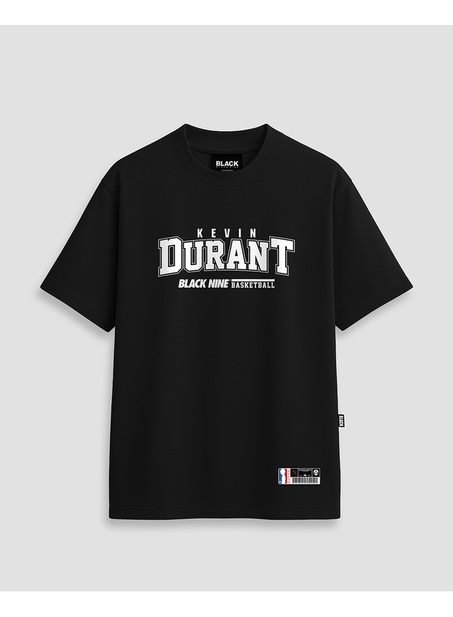 Camiseta Streetwear Kevin Durant Bio - Preta