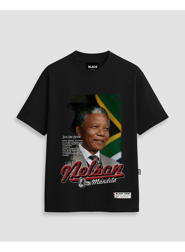 Camiseta Nelson Mandela Black Nine - Preta