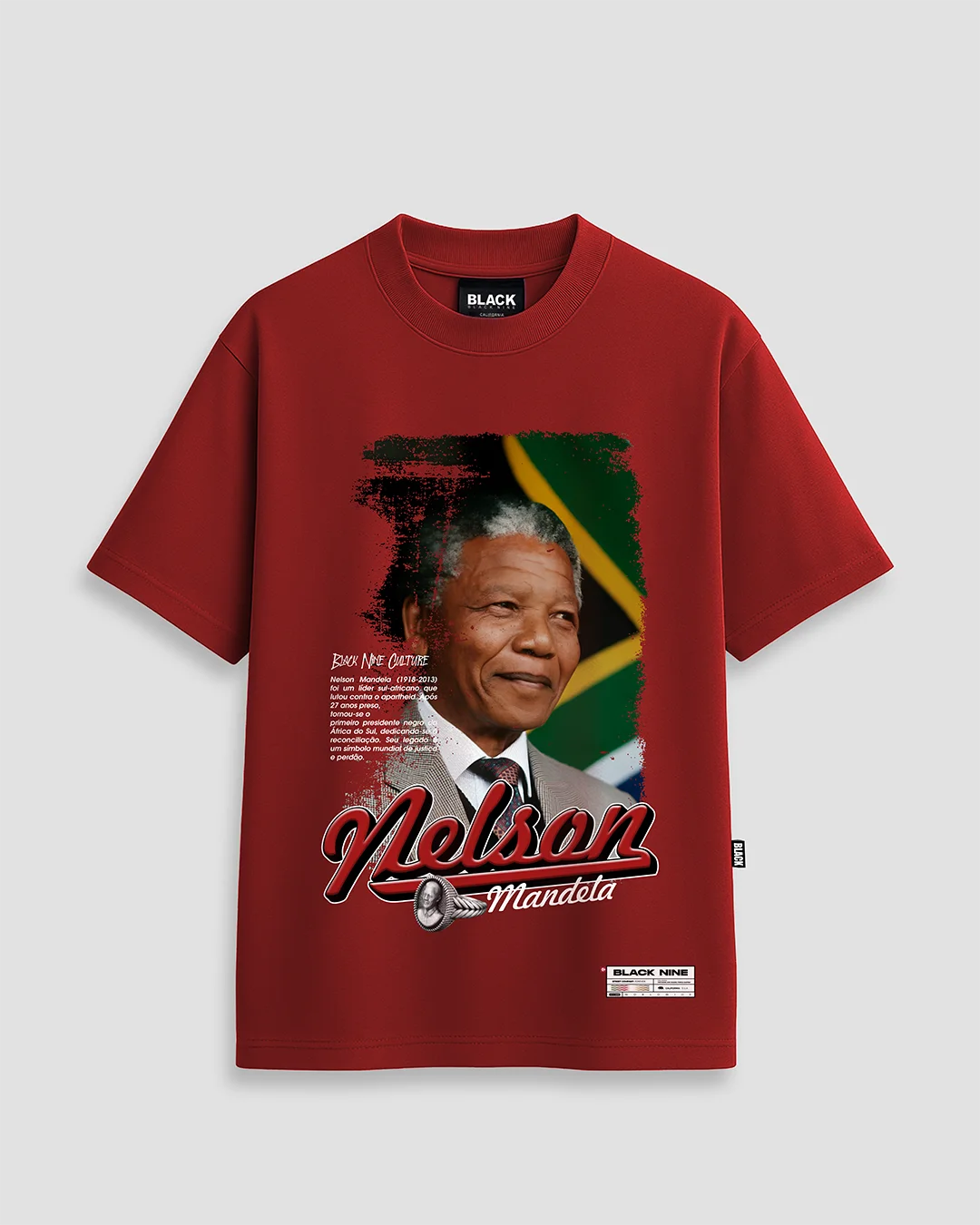 Camiseta Nelson Mandela Black Nine - Preta
