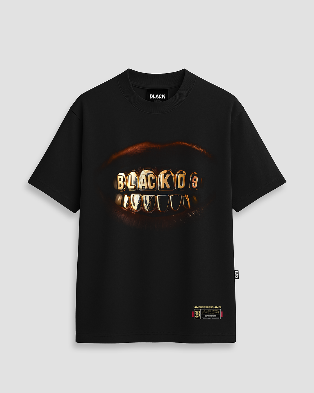 Camiseta Grillz Preta Streetwear Preta