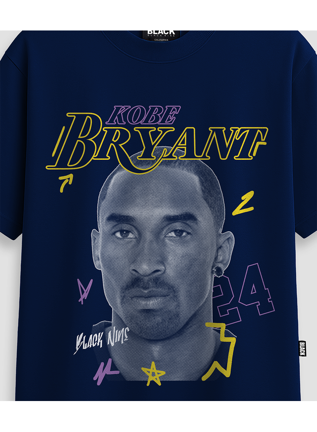 Camiseta Streetwear Kobe Bryant Black Nine - Azul Marinho