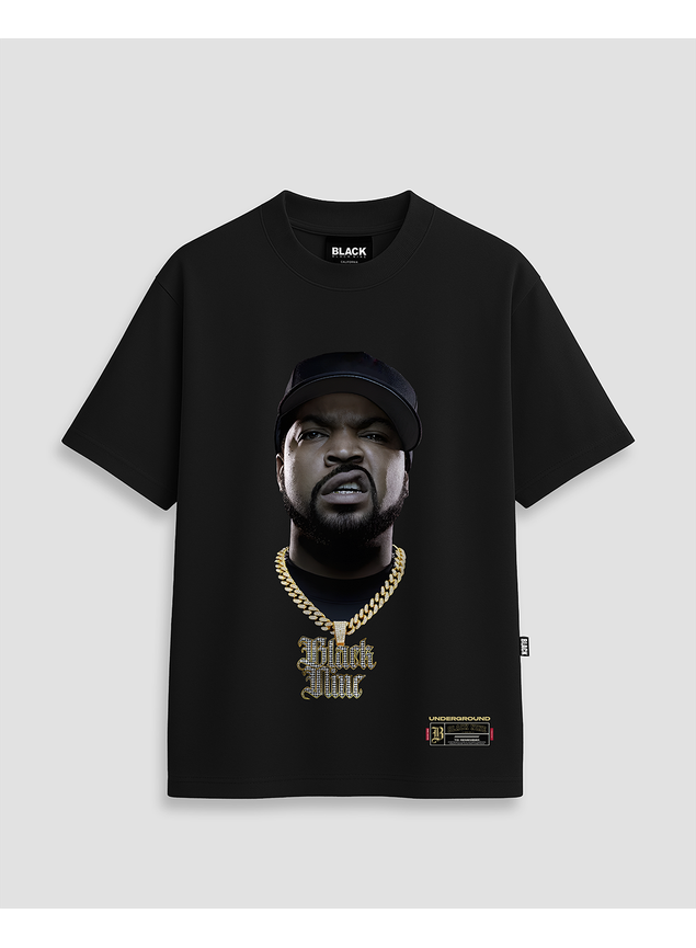 Camiseta Streetwear Ice Cube 3D - Preta