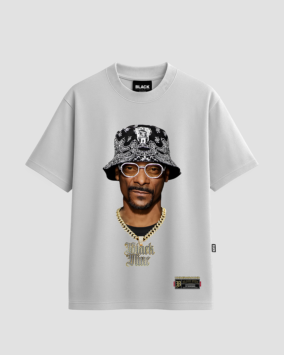 Camiseta Streetwear Snoop Dogg 3D - Branca