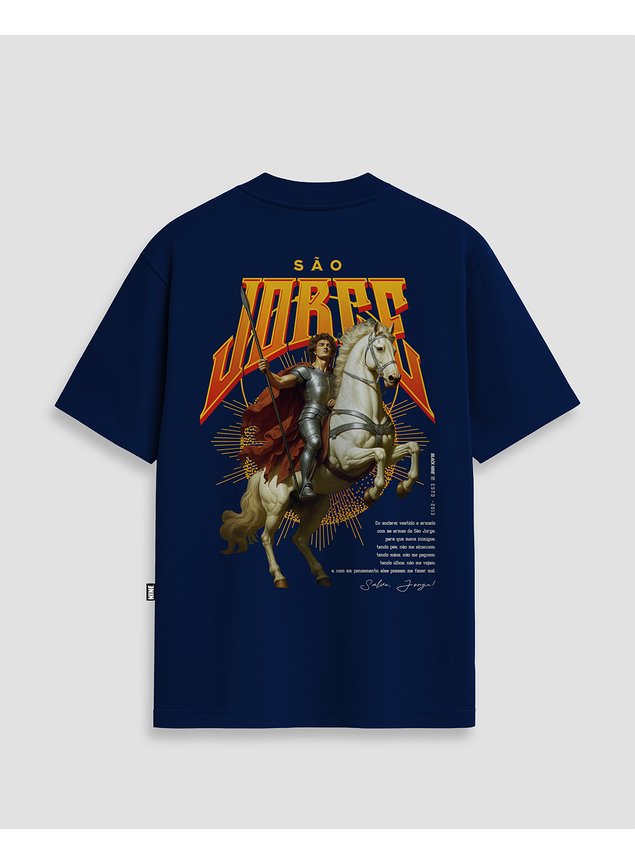 Camiseta São Jorge Guerreiro Edição Limitada - Azul Marinho
