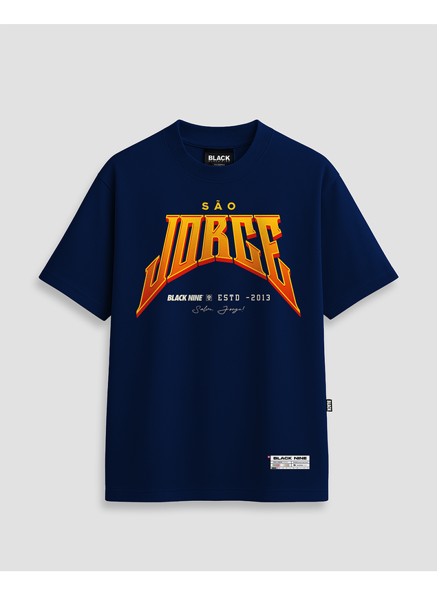 Camiseta São Jorge Guerreiro Edição Limitada - Azul Marinho