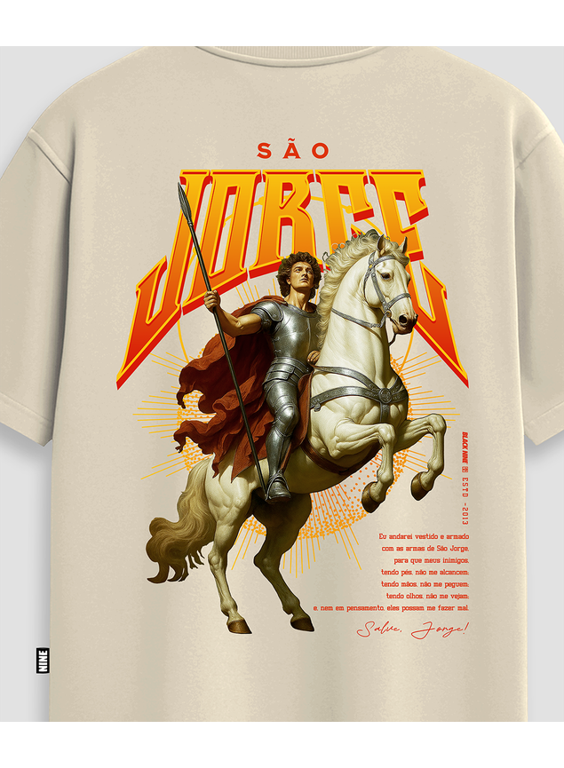 Camiseta São Jorge Guerreiro Edição Limitada - Off White